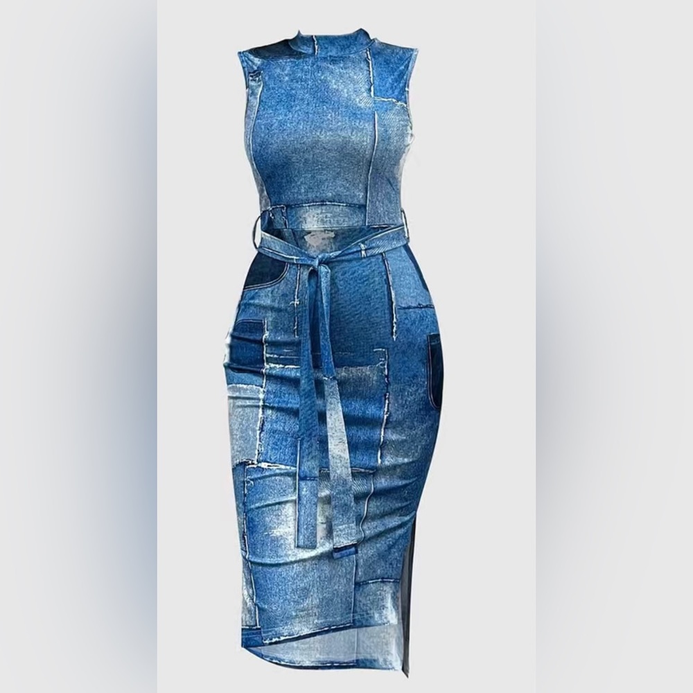 NEW Denim Look Dress